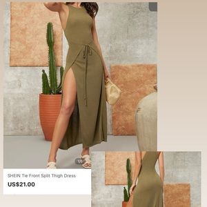 NWT SHEIN OLIVE DRESS